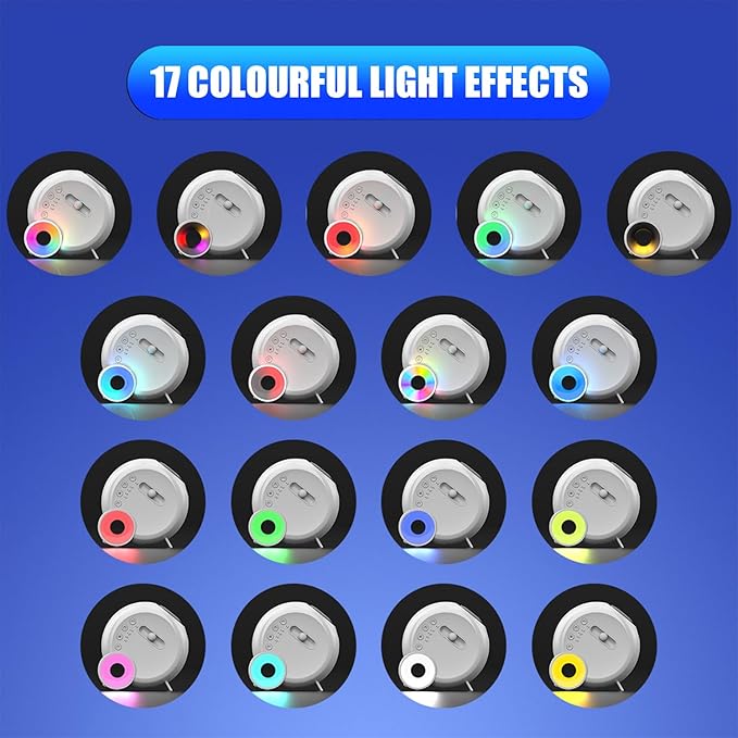 Star Projector, Galaxy Light for Bedroom, Home Planetarium with Remote Control, Realistic Starry Night Ceiling Projector - White