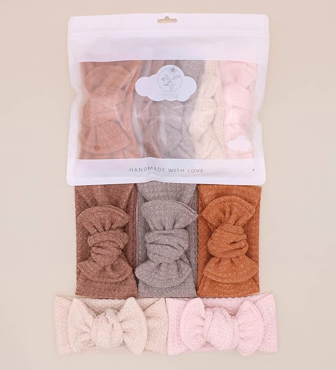 Baby Girls Headbands with Bows Infant Toddler Headwrap Hair Accessories