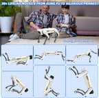 Mostop Smart Robot Dog, Interactive AI Smart Dog Toy for Kids 5-7 - RC Robot Puppy with Voice/App/Remote Control, Support Action Programming, 30+ Actions, Ideal STEM Gift for Adults/Kids