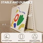 Baby Foldable Kids Bathtub for Infants to Toddler with Non-Slip Base,Easy Storage,Perfect for Small Spaces,White