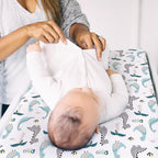 BROLEX Changing Pad Covers for Baby: Boy Girls Ultra Stretchy Soft 2 Pack Dinosaur Lion