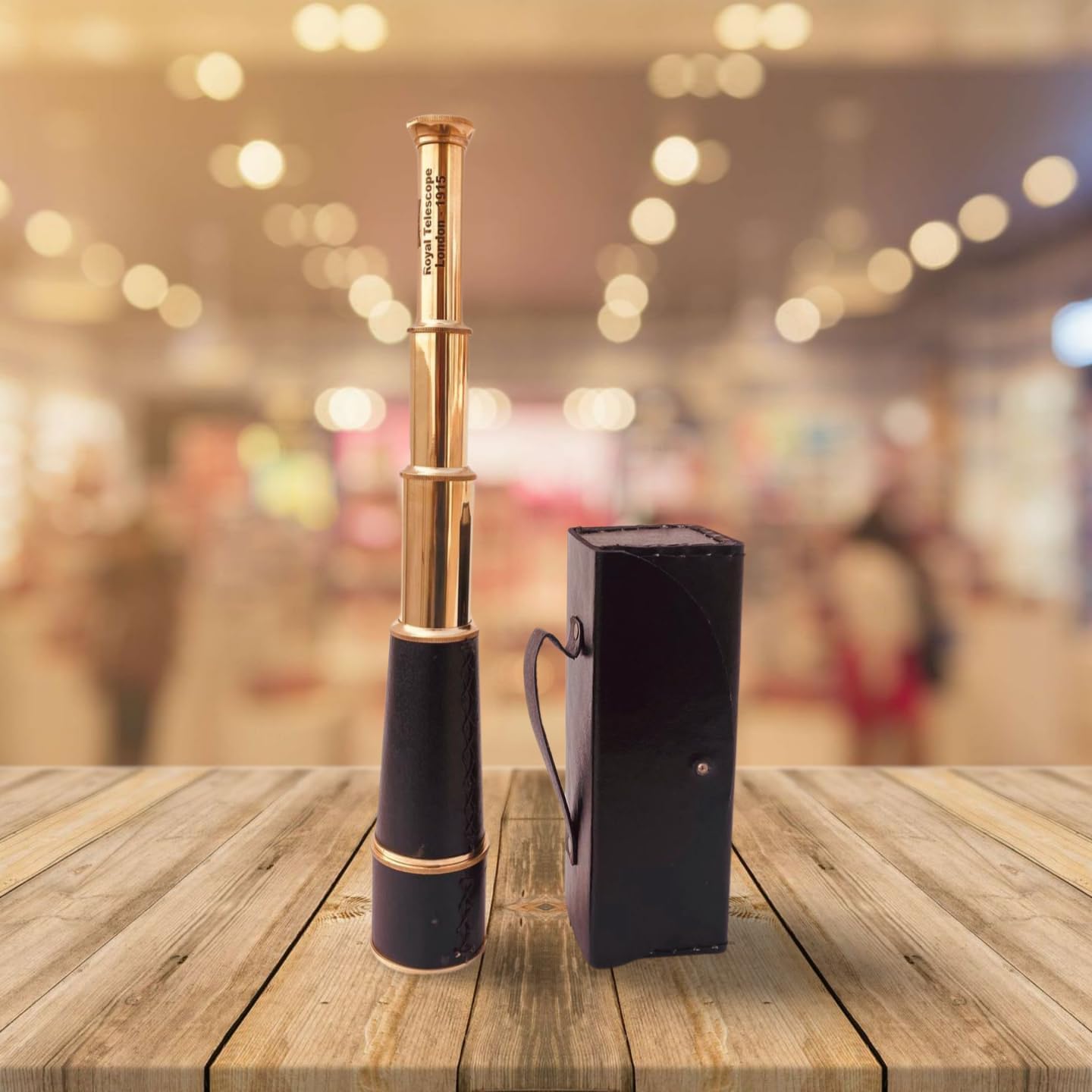 Vintage Spyglass Decorative Telescope 18" | Pirate Spyglass Scout Gift Ship Captain 1915 Royal Telescope London Prop Gift for Men Boys Women