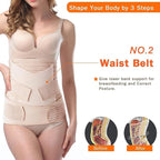 TiRain 3 in 1 Postpartum Belly Support Recovery Belly/Waist/Pelvis Belt C Section Postpartum Belly Wrap Band Corset waist trainer