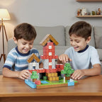 Hayder 100PCS Build Forest World Magnetic Building Blocks, Stacking Magnet Cubes STEM Construction Montessori Sensory Toys for Kids 3+