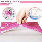 Toddler Booster Seat for Dining Table, Stronger Support Booster Seat for Table Washable 2 Safer Straps Non-Slip Bottom Portable for Kids Baby Increasing Cushion for Travel Home