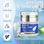 Silicone Scar Cream,Silicone Gel for Scars,Professional Scar Removal Cream for Surgical and Old Scars,Stretch Marks, Old and New Scars