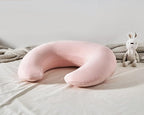 Nursing Pillow, Plus Size Breastfeeding Pillow Original Support for Baby Boys Girls Breastfeeding Essentials, with Removable Soft Cotton Cover (Sepia Rose, Large (25.59*20.08*6.30 Inches))