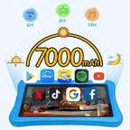 10.1 Inch Kids Tablet with Stylus & Case | Octa-Core 8GB RAM 64GB ROM | 7000mAh Android Tablet for Ages 3-12 | Parental Control, Pre-Installed Apps & GMS Certified