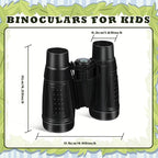 Libima 24 Pcs Binoculars for Kids Educational Compact Kids Binoculars with Neck String Toddler Telescope for Boys Girls Learning Bird Watching Camping Hiking Travel Safaris Birthday Gifts(Black)