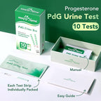 Easy@Home PdG Test Strips: 10 Pack - Track Ovulation Insights with Progesterone Urine Tests – at Home Fertility Test for Women with Premom Ovulation App - PdG (Pregnanediol Glucuronide) Tests
