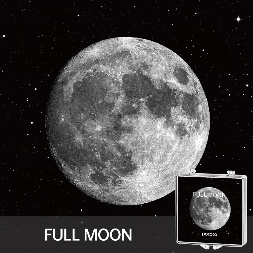 POCOCO Moon and Stars Series Galaxy Star Projector Night Light Discs: Realistic Galaxy Patterns, 5K Ultra HD, 96% Light Transmission, High Brightness - 6-Piece Pack (Projector Not Included)