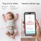 Sense-U Pro Baby Monitor – Breathing Movement, Rollover & Overheating Trackers for Better Sleep, Simple Clip-On Smart Sleep Monitor with Arousal Vibration, Audible Alerts & Sleep Analysis