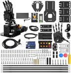 Robot Hand with Arduino Open Source AI Bionic Robotic Hand Five Fingers Solely Movement Mechanical Arm DIY Smart Robot & Engineering Kits, Science/Coding/Programming Set, Standard Kit