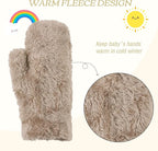 PESAAT Baby Girl Mittens Fleece Toddler Boy Mittens Warm Kids Winter Gloves Unisex Cold Weather Baby Gloves