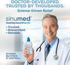 Sinus Rinse Kit, 30PK Nasal Rinse Packets with Saline, Squeeze Bottle, Alternative to Neti Pot, Helps with Allergy, Congestion, Cold Symptoms (30PK, Squeezable Bottle and Saline Only)