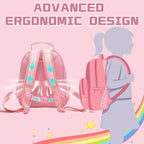 I IHAYNER Kids Glitter Lightweight Backpack for School Travel & Daycare, Toddler Backpack for Girls 3+ Preschool Kindergarten Elementary Kids Backpack-Rainbow Pink E