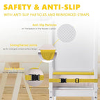 Booster Seat for Kitchen Chair with Adjustable Straps, Toddler Booster Seats for Dining Table Portable for Travel Camping Eating, Booster Cushion for Table for Baby Child Infant Kid Boy Girl