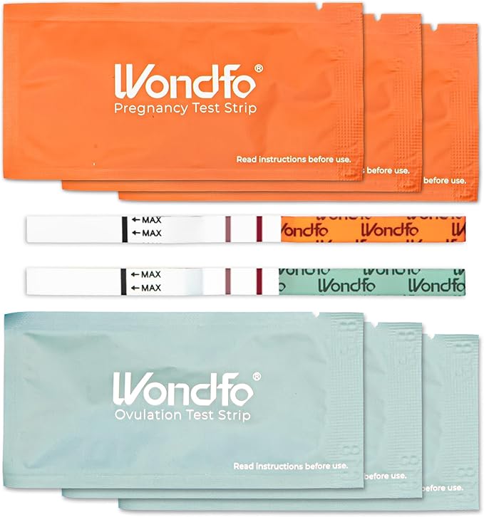 Pregnancy and Ovulation Test Strips Kit - Fertility Tracking and Family Planning - Early Detection Combo Kit for Home Use(20 LH + 5 HCG)