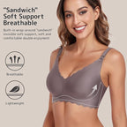 Gailife 3 Pack Nursing Bras for Breastfeeding Seamless Wireless Maternity Bras for Pregnancy Soft Sleep Breastfeeding Bra