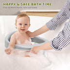 Baby Bath Seat, 2025 New Upgraded Infant/Toddler Sit Up Bathtub Seat for 6-12-24 Months, Great Shower Gifts for Newborn and New Mothers