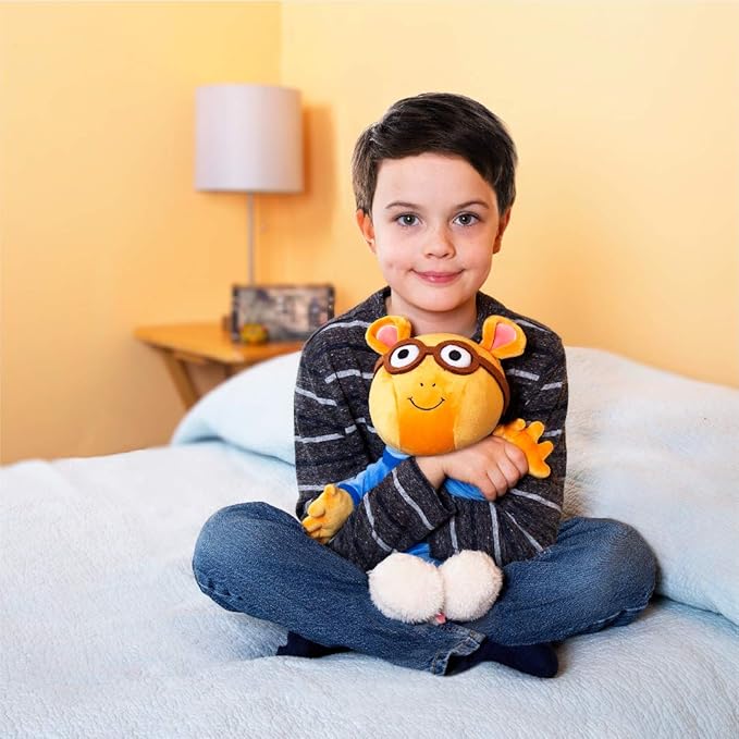 Plush Arthur The Aardvark Doll from PBS Show Arthur - Cute, Soft, Stuffed Plush Toy for Kids - 15 Inches (Nighttime Arthur)