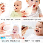 Baby Healthcare and Grooming Kit for Newborn Kids, 24PCS Upgraded Safety Baby Care Kit, Newborn Nursery Health Care Set, Baby Care Product (Grey White)