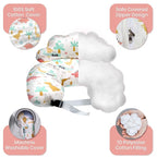 PILLANI Nursing Pillow for Breastfeeding, Breast Feeding Must Haves, New Mommy Essentials, Brest Feeding Pillow for Mom & Baby, Removable Cotton Cover, Adjustable Waist Strap, Breastfeeding Pillows