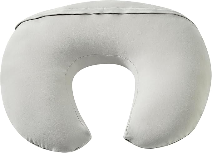 Nursing Pillow, Plus Size Breastfeeding Pillow Original Support for Baby Boys Girls Breastfeeding Essentials, with Removable Soft Cotton Cover (Grey, Standard (23.62 * 18.11 * 5.91 Inches))