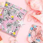 Wet Bag, Wet Dry Bag, Wet Bag for Swimsuit, Travel, Beach, Pool, Diapers, Dirty Yoga Gym Clothes, Makeup Bag, Waterproof Tropical Palm Leaves Decor Jungle Palm Leaf Favors