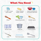 Pretzel Making Kit - Real Cooking Set for Kids Ages 5-12+ with Recipe and Ingredients - Kids Baking Set for Girls & Boys - Great Gift for Family Bonding