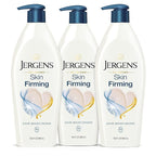 Jergens Skin Firming Body Lotion for Dry to Extra Dry Skin, Skin Tightening Cream with Collagen and Elastin, Dermatologist Tested, Hydralucence Blend Formula, 16.8 Oz, Pack of 3