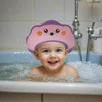 Cute Sea Lion Shower Shield Visor - Eye & Ear Protection for 0-9 Yrs, Pink