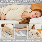 Pregnancy Pillow for Pregnant Women Sleeping,Pillow Maternity Pillow Support for Back, Legs, Belly, HIPS,Grey