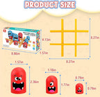 Tic Tac Toe Game: Kids’ Board Game Nesting Tic Tac Toe Strategic Board Game for Kids and Adults, Strategy Head to Head Games Boosts Logical Thinking Suitable Party Family Tabletop Games