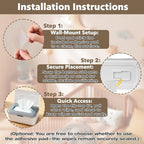 Flushable Wipes Dispenser, Wipes Case Baby Wipe Holder Durable PP Material for Nursery & Home, Keeps Wipes Fresh, Non-Slip, Easy Open & Close