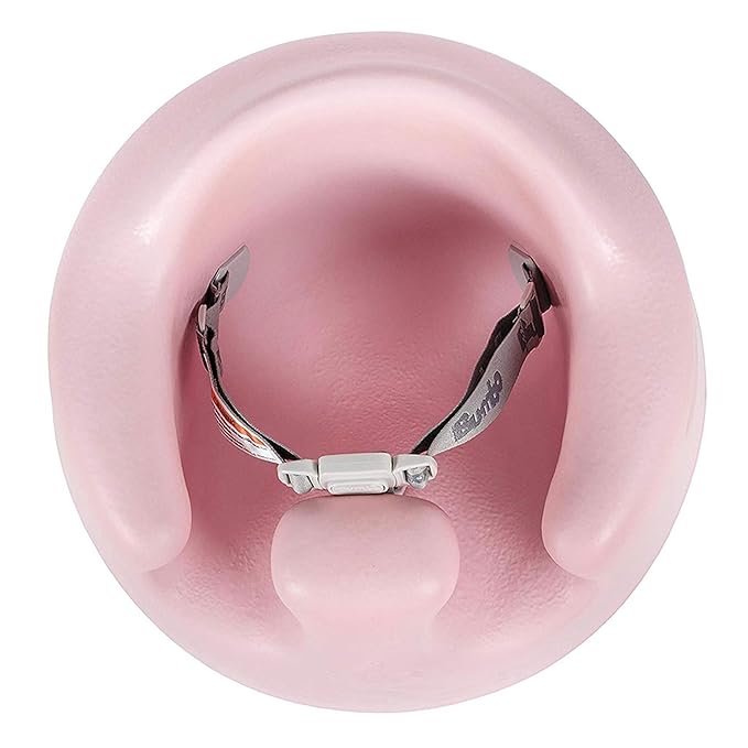 Bumbo Infant Floor Seat Baby Sit Up Chair and Sitting Support for 3 to 12 Months Old with 3 Point Adjustable Safety Strap, 2 Pack, Cradle Pink