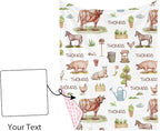 Personalized Baby Blankets for Boys Girls, Custom Name Farm Animals Pattern Baby Blanket, Soft Minky Dot Blanket for Newborns and Toddlers, Ideal for Baby Showers Christmas Brithday Gifts
