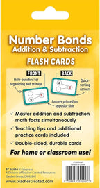 Teacher Created Resources Number Bonds Flash Cards - Addition and Subtraction (EP62054)
