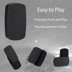 Fidget Slider EDC Gadgets Toy Oval Metal Magnetic Haptic Fidget Toys for Adults Anxiety/ADHD/Stress Relief, Gift for Boyfriend, Husband and Father (Black)