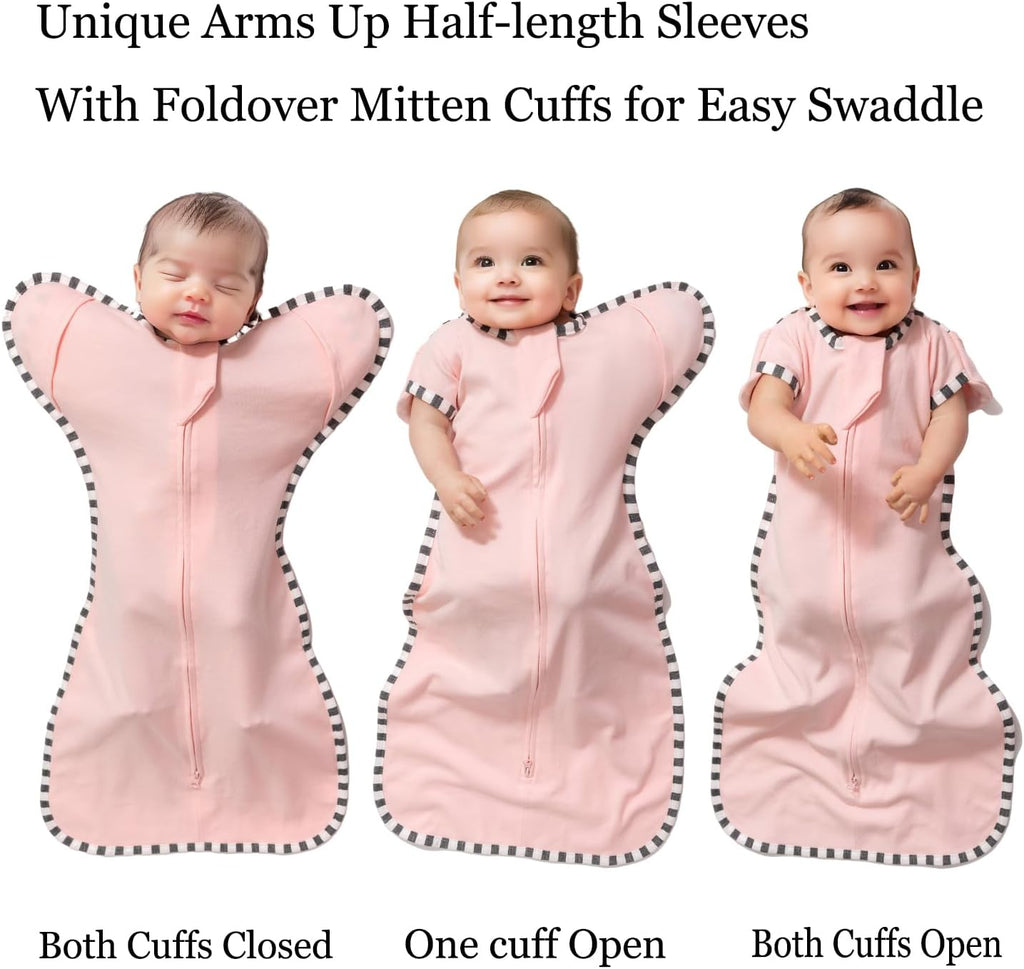 Baby Swaddle Blanket for Newborns and Infants,2-Piece Set Infant Pajamas,Bidirectional Zipper,Easy to Put On and Take Off