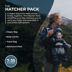 Baby Carrier and 40L Diaper Bag – Hip Healthy Certified Baby Carrier for Newborn to Toddler, Great for Hiking and Everyday Use - Lightweight, Machine Washable, TSA-Ready