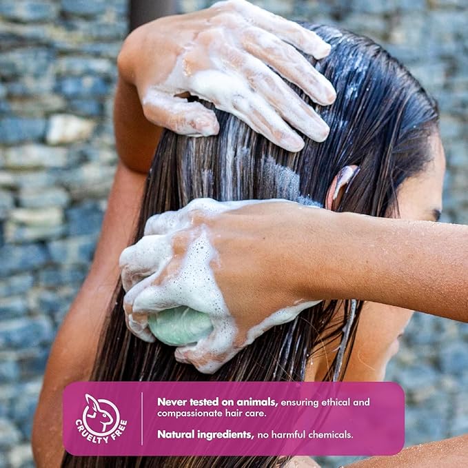 Vitamin B5 + Citrus Essential Oils Shampoo Bar – Dry shampoo for Hair Care - Women & Men – Strengthens Damaged Hair – Natural, Paraben & Sulfate-Free – All Hair Types – Made in USA – 4.5oz (Pack of 2)