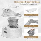 3-in-1 Toddler Potty Training Toilet for Boys & Girls - Convertible Potty Chair with Step Stool for Toddlers 1-3, Anti-Slip Design Toddler Toilet Seat - Removable & Easy to Clean