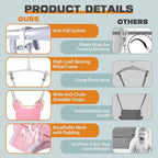 2-in-1 Baby Jumper & Swing - Foldable Stand, Stable Toddler Swing Set for Indoor & Outdoor Use (Pink)