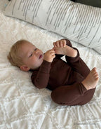 moimoln Pajamas Set 6M-5Y Solid Ribbed Unisex Baby & Toddler, Soft Viscose, Snug-Fit, Everyday Sleepwear
