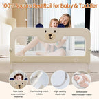 omzer Bed Guard Rail for Toddlers - 32'' Swing Down & Height Adjustable Bed Rail for Toddlers Baby Bed Rail Guard for Twin, Queen, King, Full Size