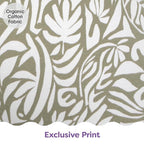 Boppy Nursing Pillow - Ergonomic Bottle & Breastfeeding Pillow, Higher, Firmer & Larger, Water-Repellent with Washable Organic Cotton Cover, Baby Safety Alliance Verified - Green Cut Out Leaves