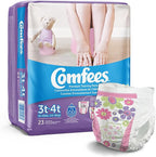 Comfees Girl Training Pants - 3T-4T, 23 Count (Pack of 6)