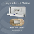 Foundations Horizontal Baby Diaper Changing Station with Recessed Mount, Stainless Steel Shell with Polyethylene Changing Table, Adjustable Safety Belt (100SSC-R)