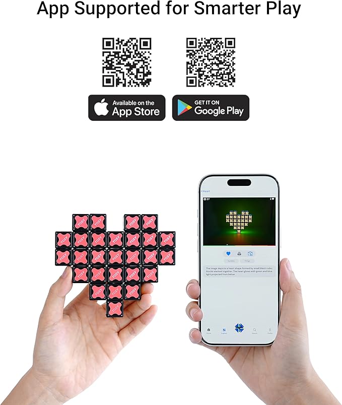 TOSY Magnet Fidget Spinner Mini - 8 Blocks, 3 in 1 Toy: Transformable Fidget Spinner, Infinity Cube, 2x2 Puzzle Cube, Stress Relief, STEM Sensory Magnet Tiles Birthday Gift for Kids/Boys/Girls/Adults